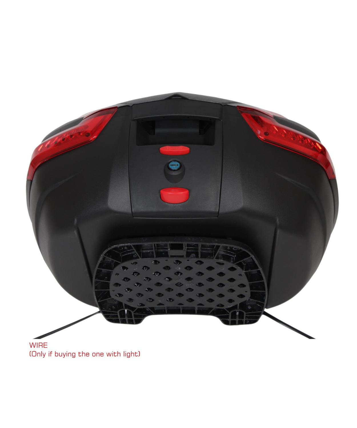 ASG SG 47 Liters Top Box - Black Red
