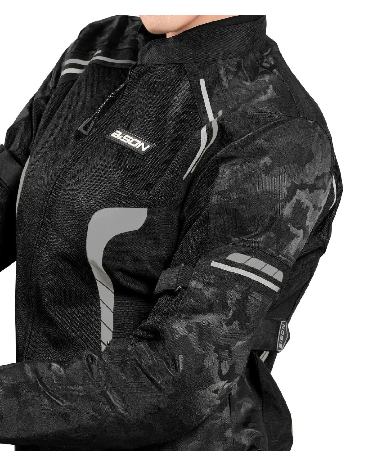Bison ProGear Phoenix Women Riding Jacket - Hi-viz Grey
