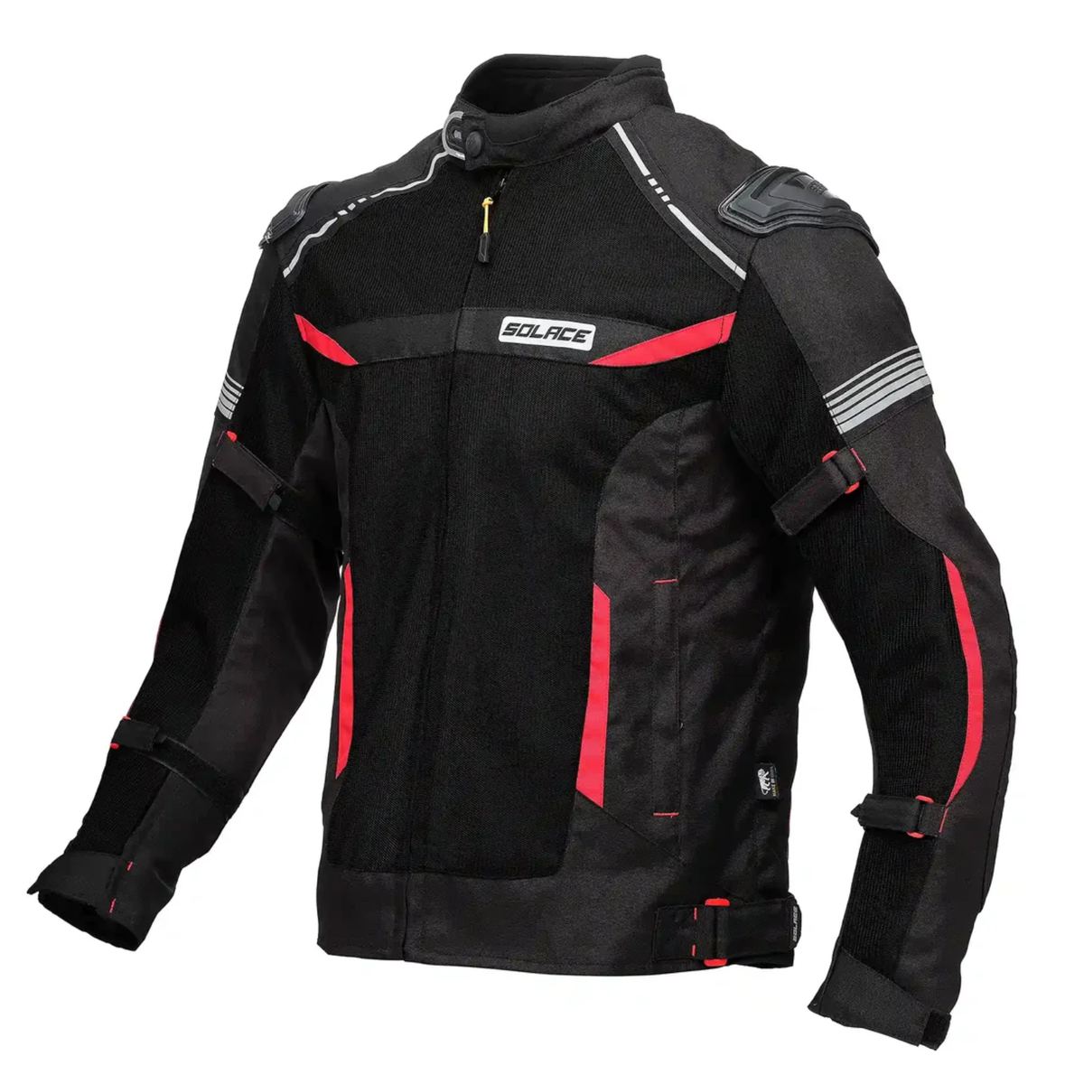 Solace Ramble V2 Motorcycle Riding Jacket - Black Red