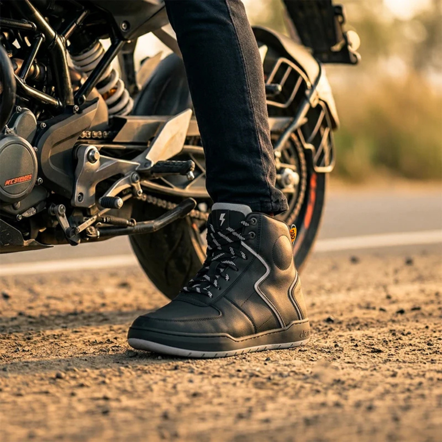 Clan Stealth with D3O Protectors Waterproof Riding Boot - Grey