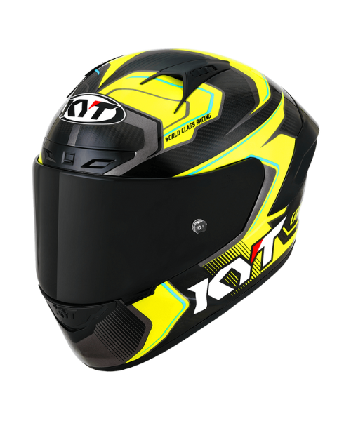 KYT NZ Race Carbon Competition Helmet - Gloss Yellow - KYT Helmets