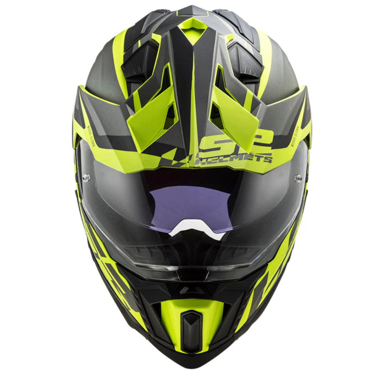 LS2 MX701 Explorer Alter Helmet - Matt Black Yellow - LS2