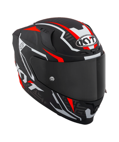 KYT Striker #02 Helmet - Matt Black Red