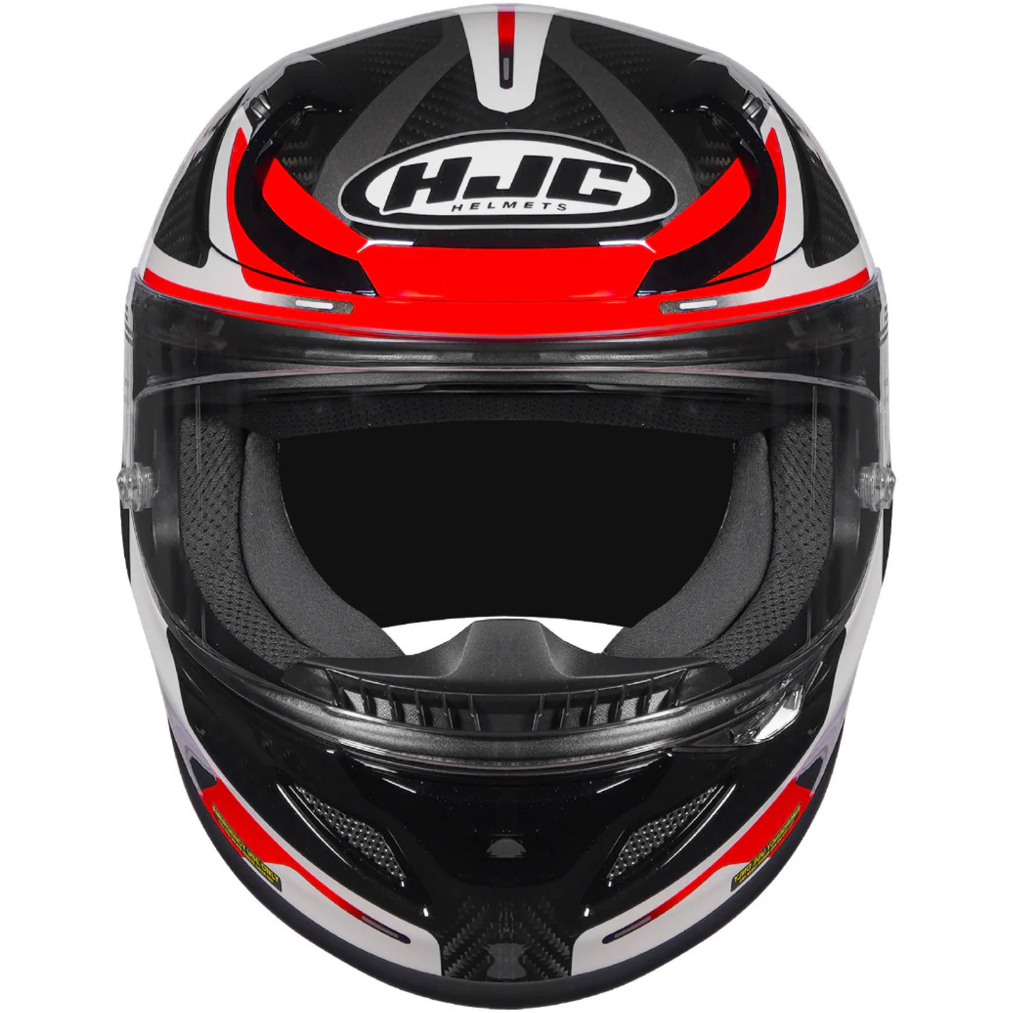 HJC Rpha 12 Xentra Carbon Fiber MC1 Helmet (ECE 22.06) - Black Red