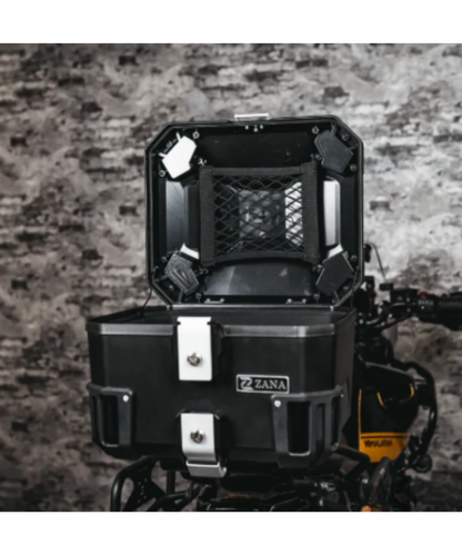 Zana Nomada Plastic Top Box 45L with Backrest - Black - ZI-TB-022