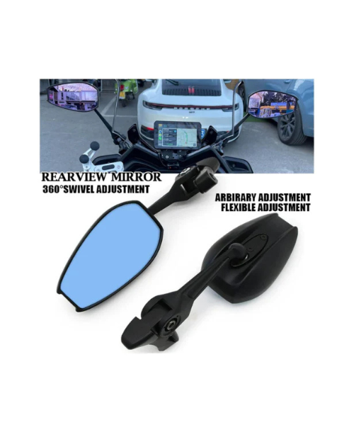 Moto Arch Napoleon Anti Glare Motorcycle Rear View Universal Mirrors