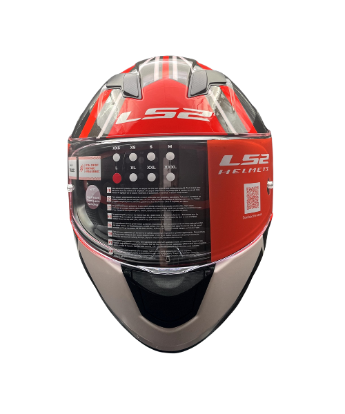 LS2 FF320 Stream Evo Target Helmet - Black 7C Red D-Ring