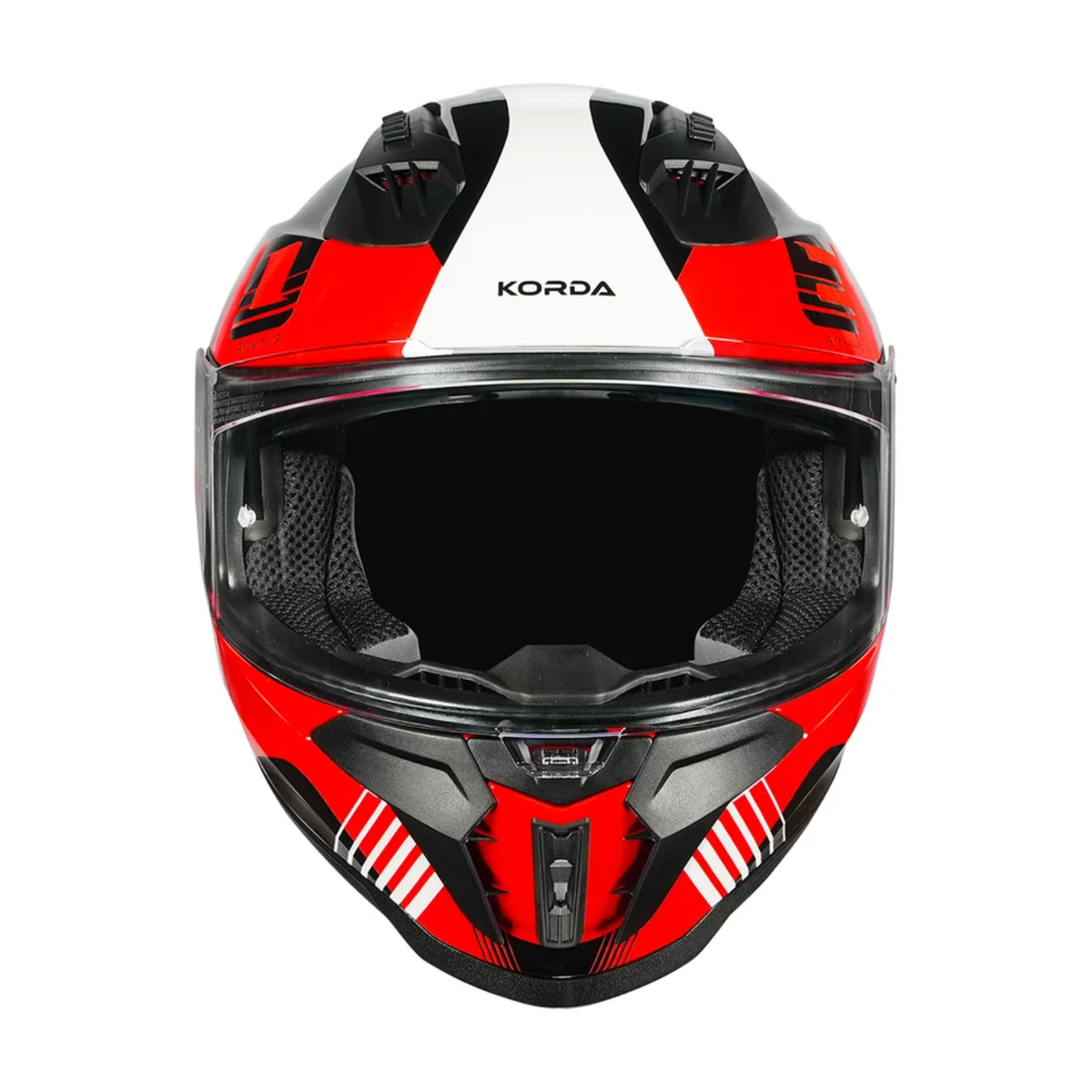 Korda EVO Artemis Helmet - Gloss Black White Red