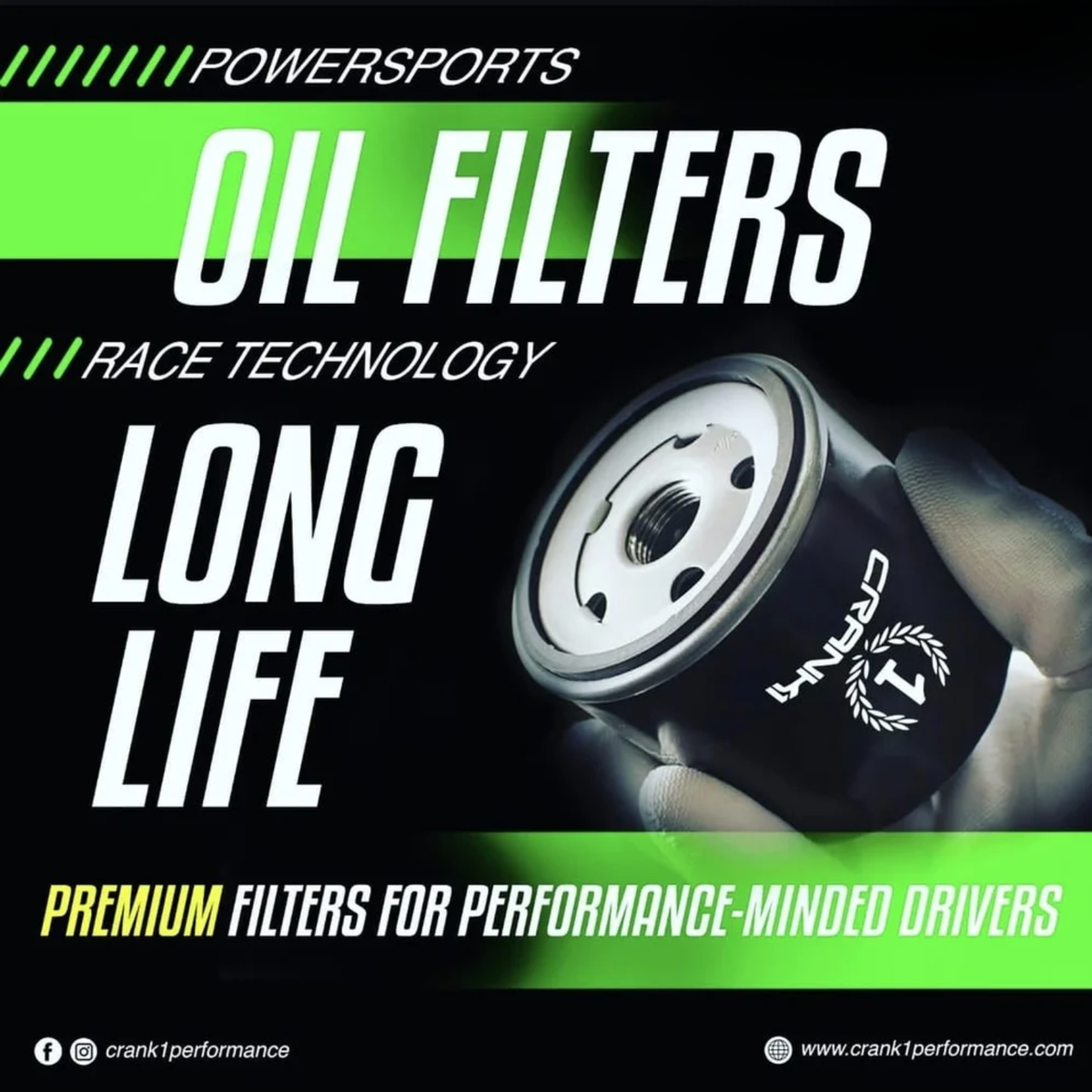 Crank1 Ducati Monster 795 (2012-2016) Performance Oil Filter - CPO-153 - Crank 1