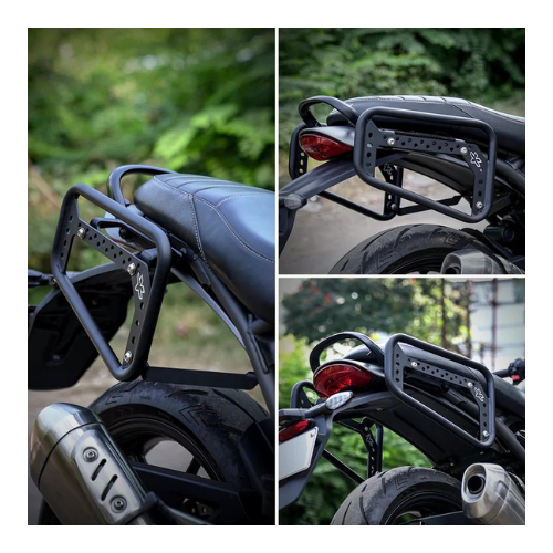 Viaterra Saddle Bag Rack for Triumph Thruxton 400