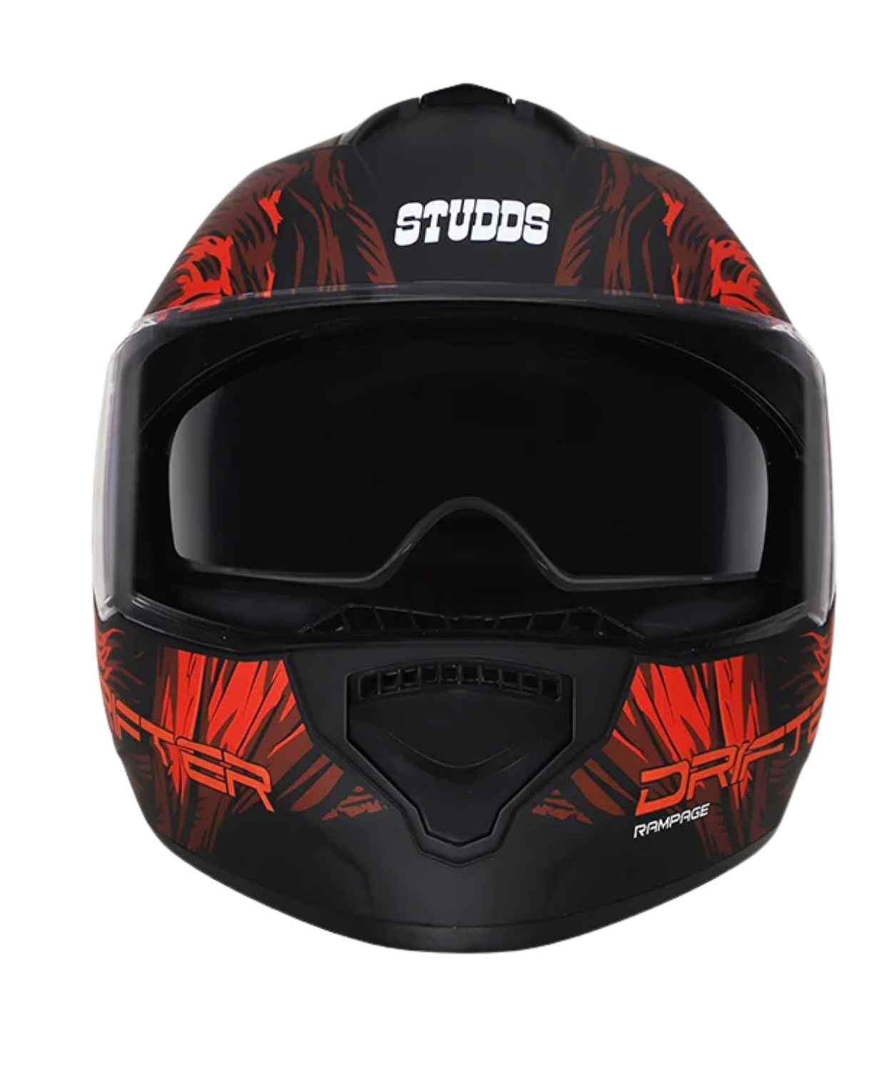 Studds Drifter D3 Rampage Decor Graphics Helmet - Matt Black Red N2