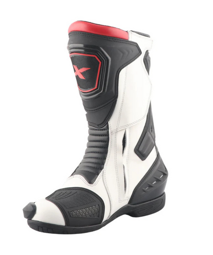Axor Slipstream Pro Riding Boots - Black White Red
