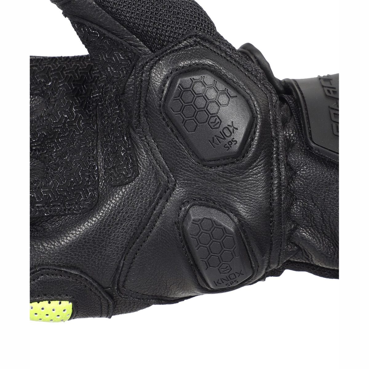 Solace Rival Carbon CE Motorcycle Riding Gloves - Neon - Solace