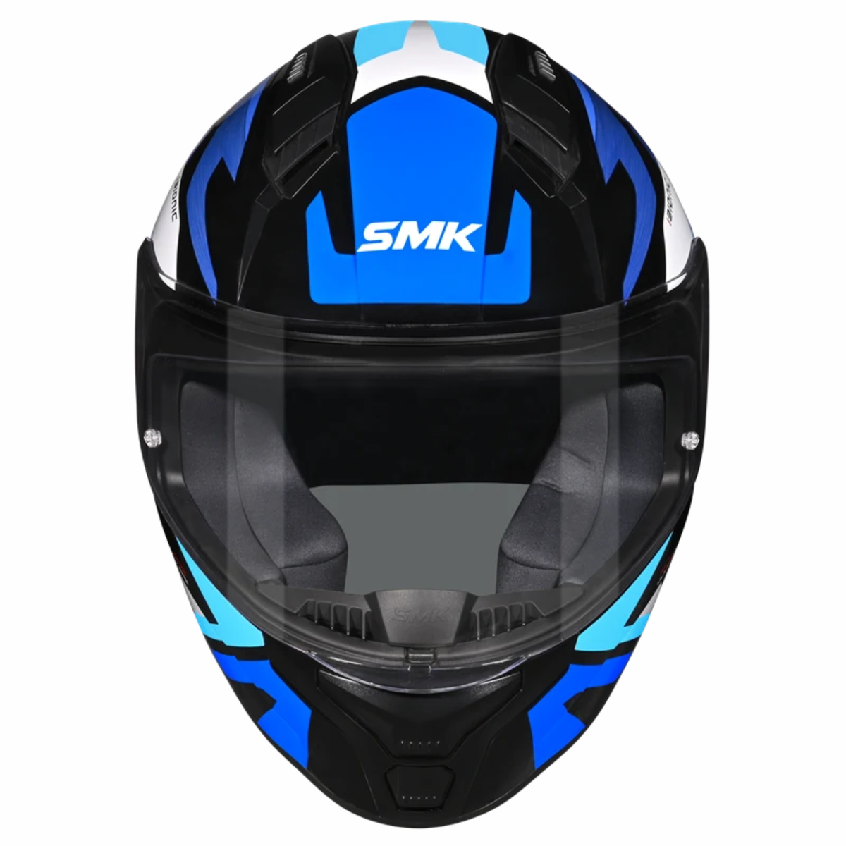 SMK Bionic Adult Kore GL251 Helmet - Gloss Black Blue - SMK