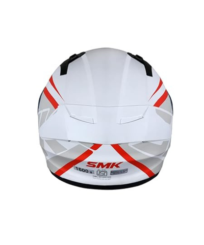 SMK Stellar Stage MA163 White Red Helmet
