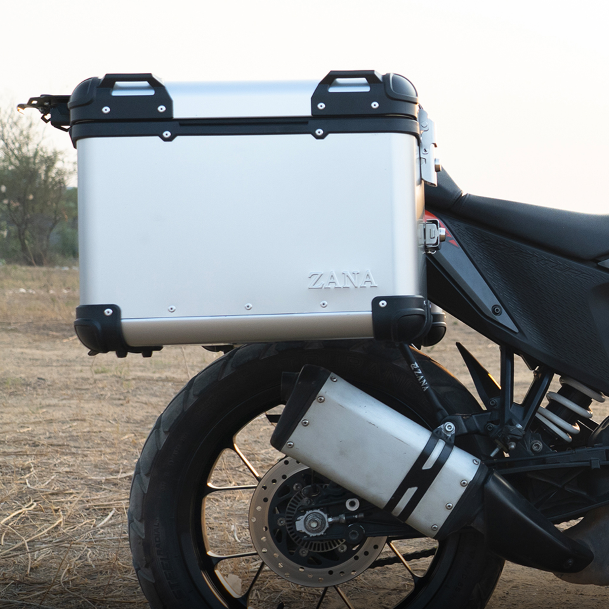 Zana KTM ADV 250/390 (2025) Aluminium R-Flat Pannier 36L - Silver - ZI-8491-RS - Zana