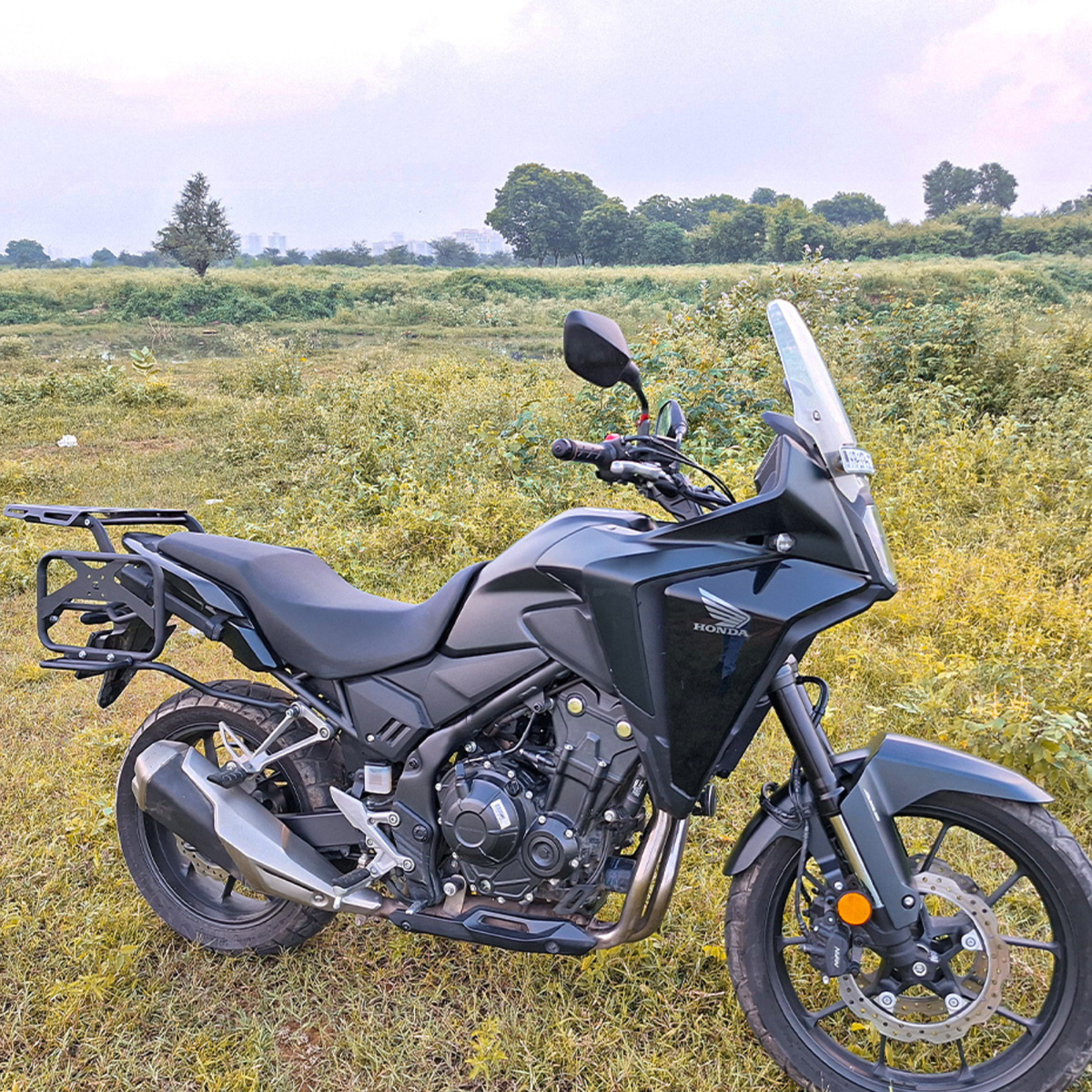 Zana Honda NX500 Roadster Saddle stay with Exhaust Shield with Jerry can Mount - ZI-8472 - Zana