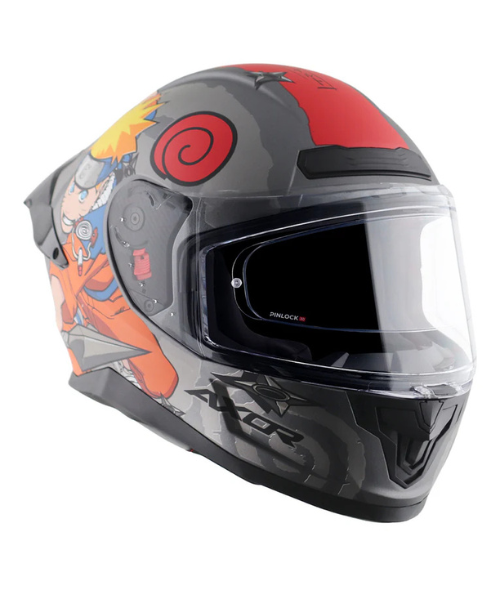 Axor Saber Naruto Helmet - Dull Black Orange