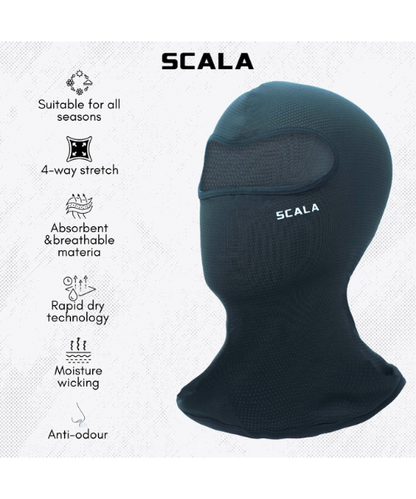 Scala Air-X Single Panel Balaclava - Black