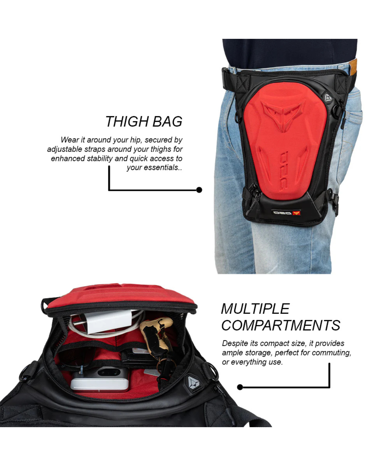 DSG Alpha Thigh Bag - Red
