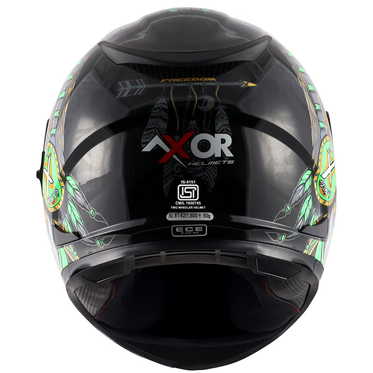 AXOR Street Freedom Helmet Black Green - AXOR