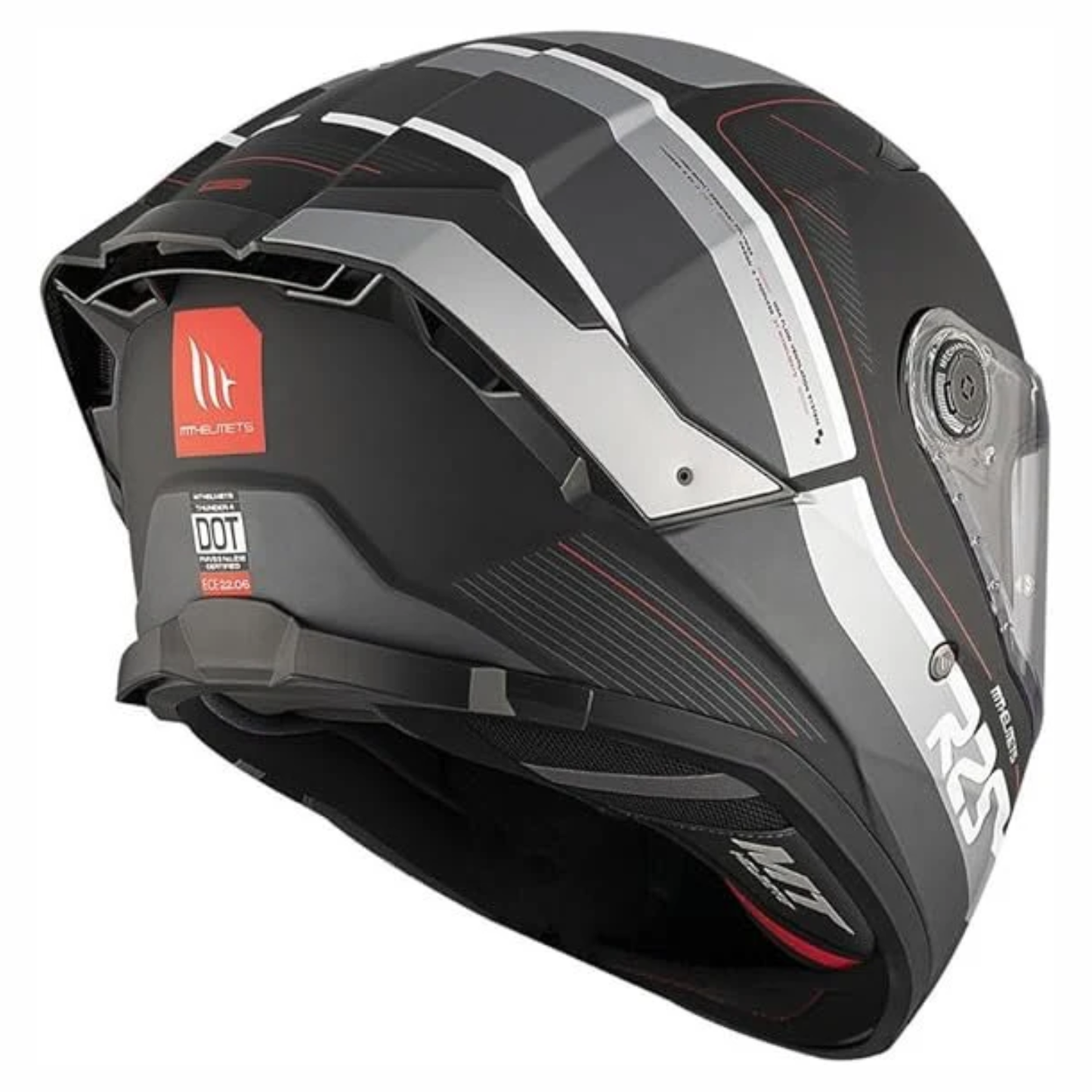 MT Thunder 4 SV R25 B2 Helmet - Gloss Black Grey