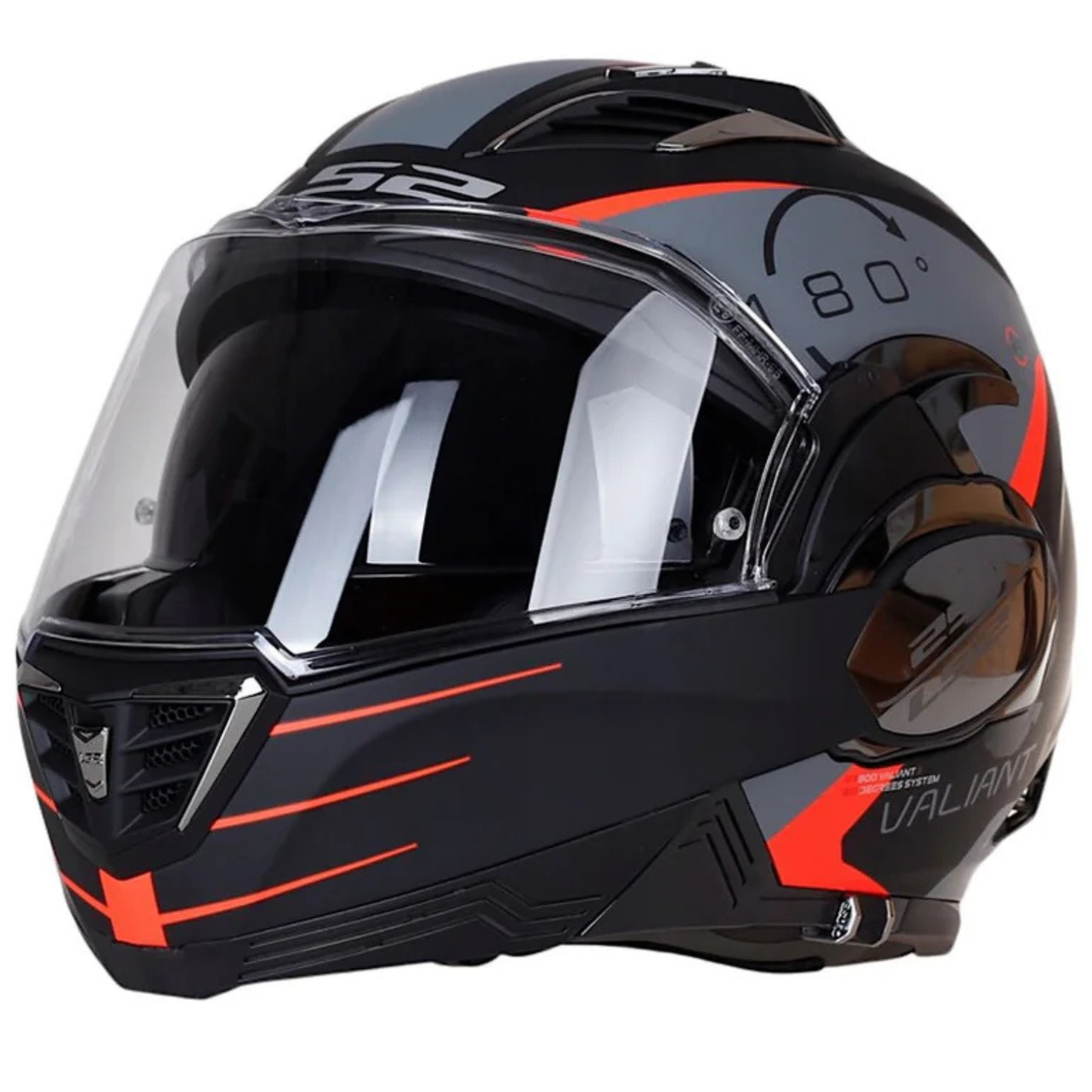 LS2 FF900 Valiant II Codex Helmet - Matt Black Titanium - LS2
