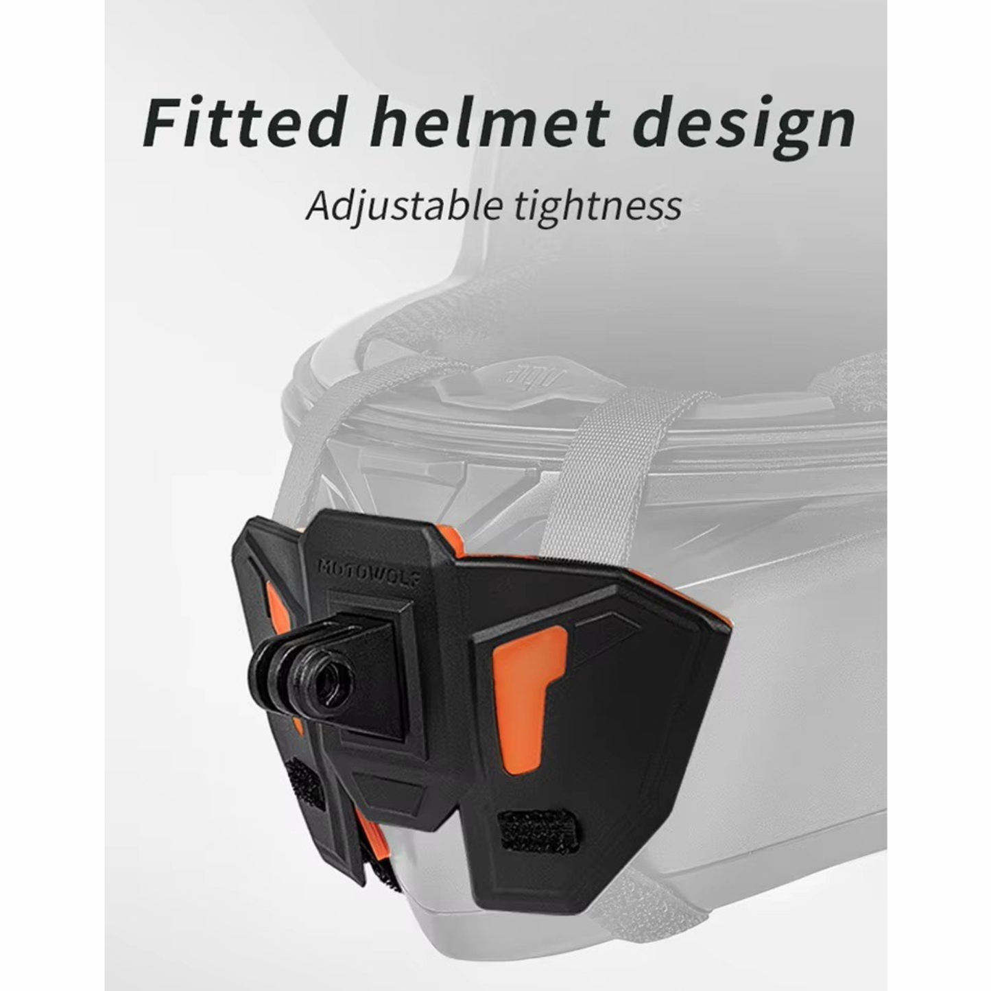 Motowolf Action Cam Helmet Chin Mount - Grey