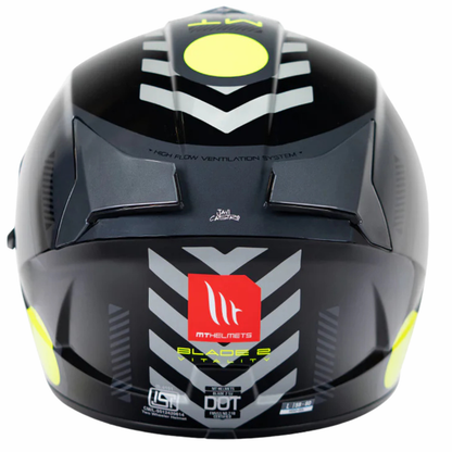 MT Blade 2 SV Vitality B3 Helmet - Gloss Black Yellow