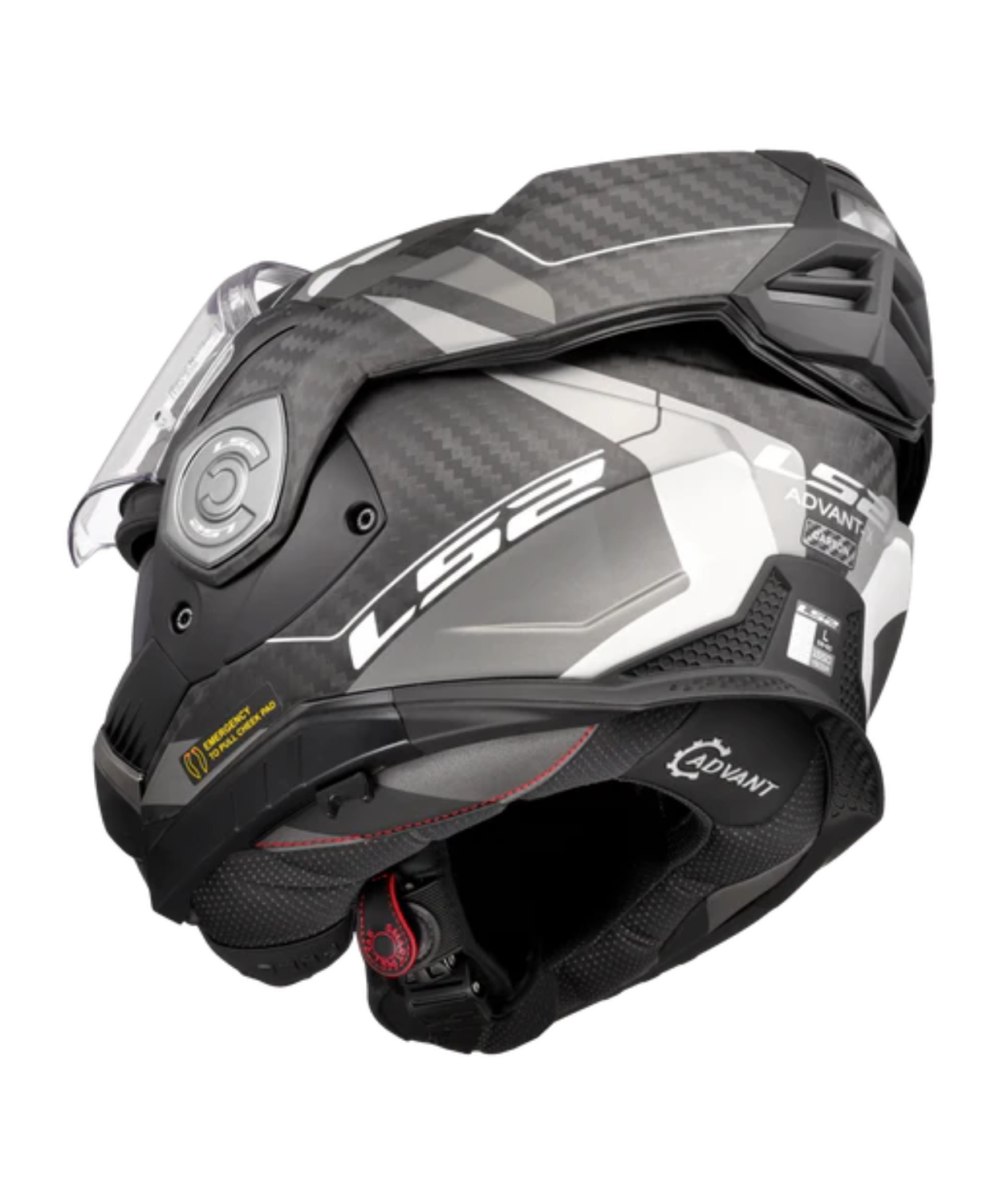 LS2 FF901 Advant X Future Carbon Fiber Horizon Helmet (ECE 22.06) - Silver Grey