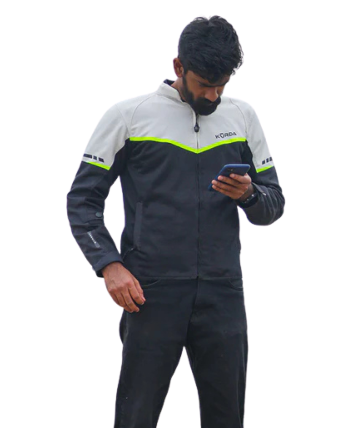 Korda Level 2 Street Riding Jacket with Safe Tech Armours - Fluorescent Yellow - Korda