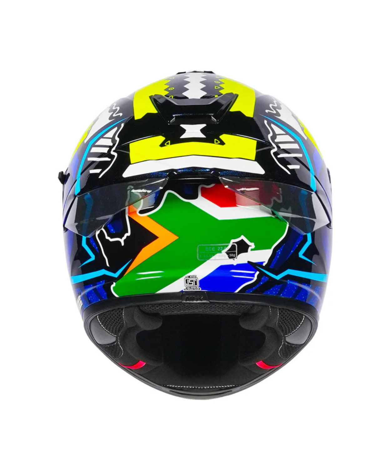 NHK K5R Robert Helmet - Yellow Blue