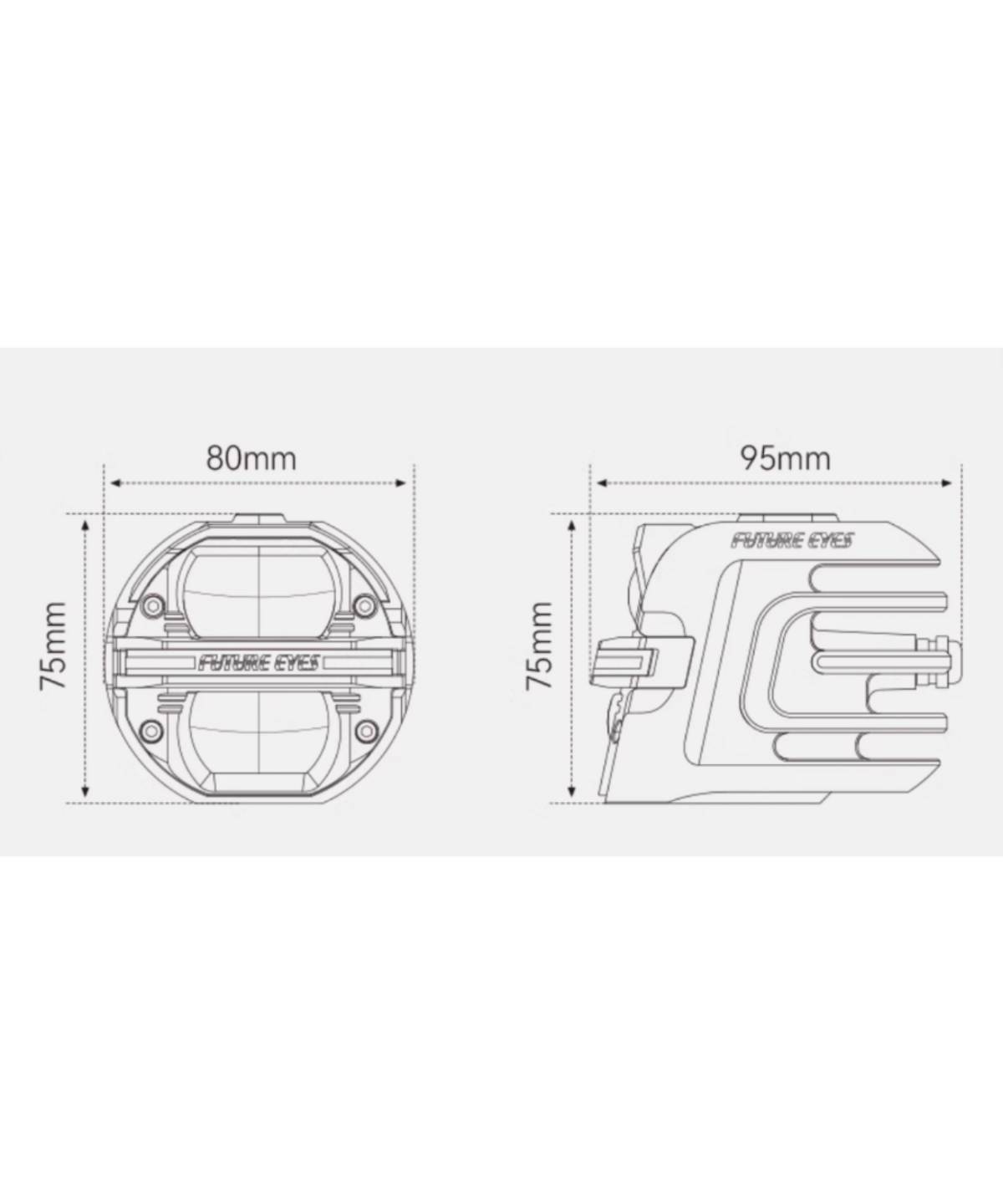 Future Eye Model X80 Auxiliary Light - Future Eyes