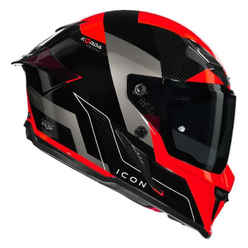 Korda Icon NYX Helmet - Gloss Black Red