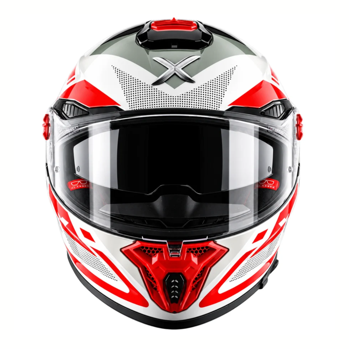 Axor Agera Starry Helmet - Gloss White Red