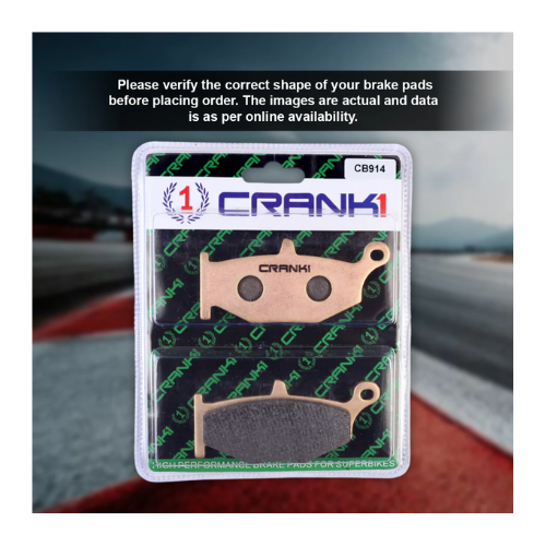Crank1 Fully Sintered H2 Series Brake Pads for Suzuki V-Strom 1000 (2014-2016)