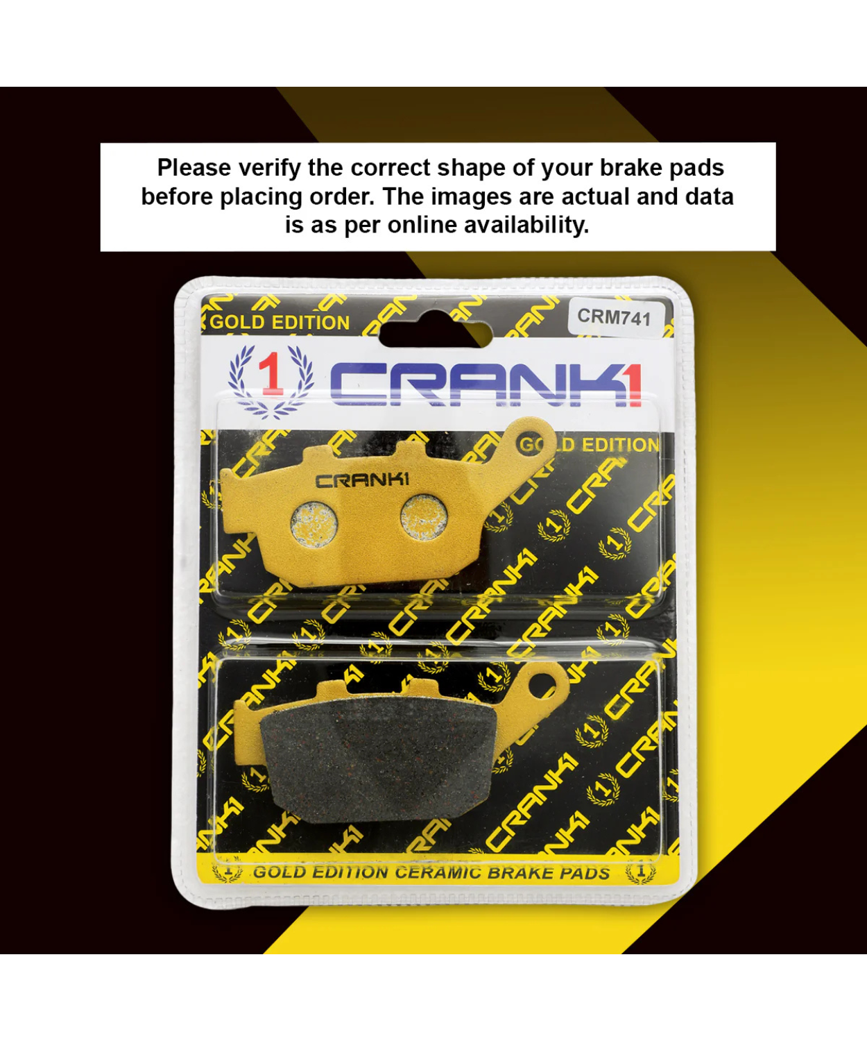 Crank1 Honda CBR 650F Ceramic Brake Pads