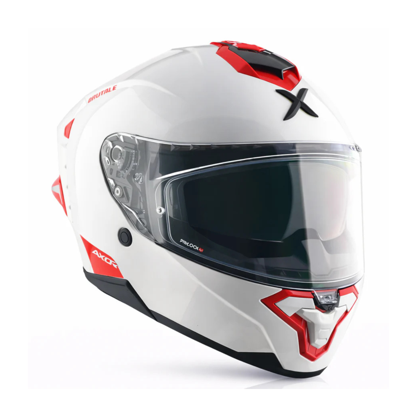 Axor Brutale Corsa Dual Spoiler Helmet - Gloss White Red