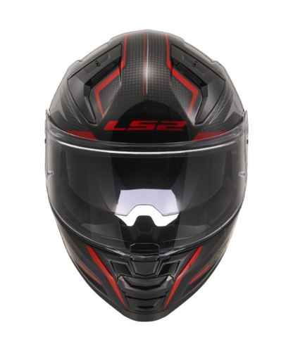 LS2 FF811 Vector II Alizer Helmet - Gloss Black Red