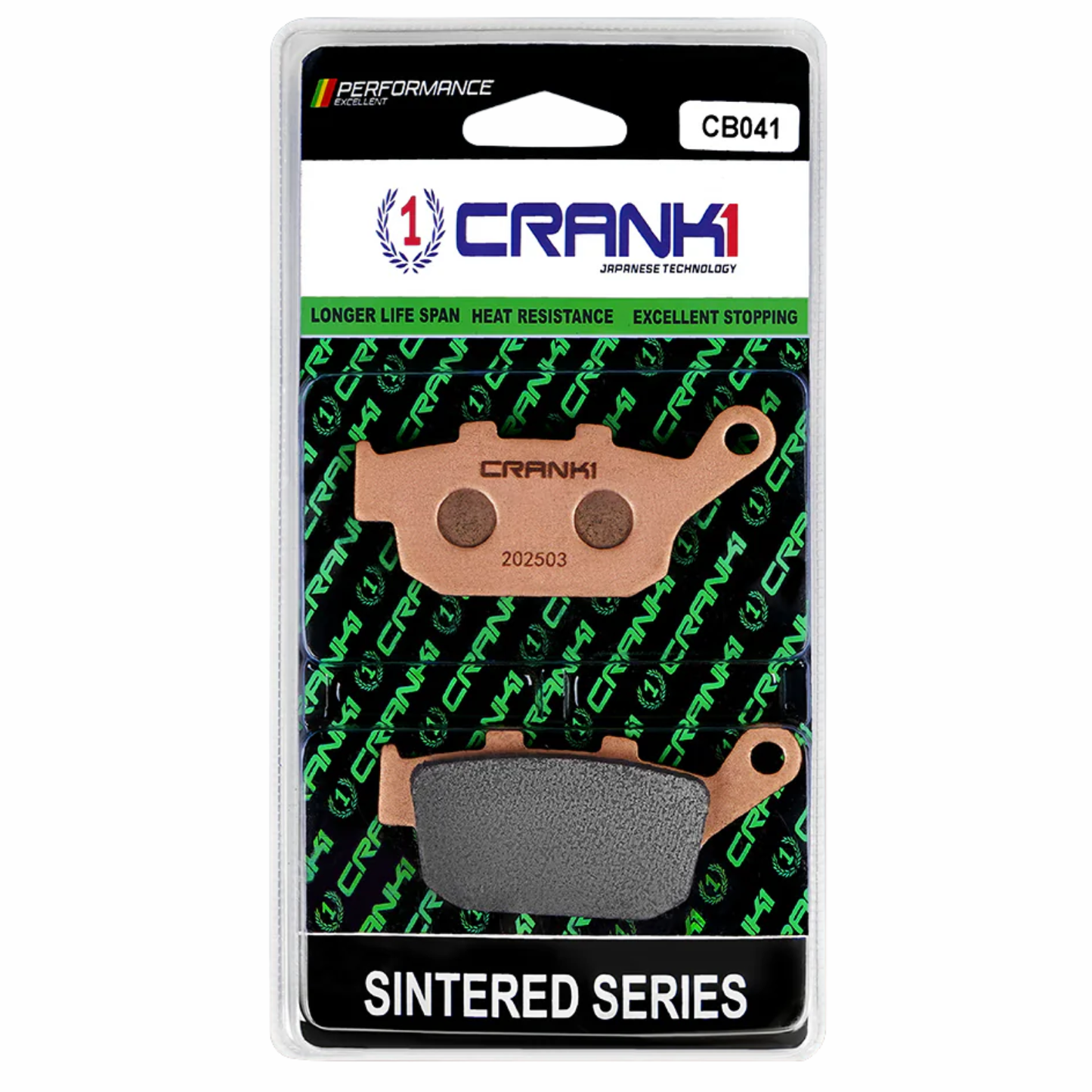 Crank1 Sintered Brake Pads for TVS Apache RTX 300 (2025 Onwards)