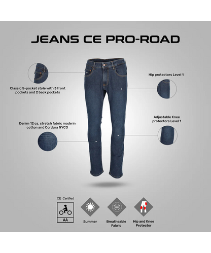 Acerbis CE Pro-Road Lady Riding Jeans - Blue
