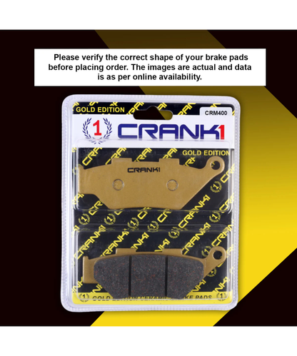 Crank1 Ceramic Brake Pads for Benelli Imperiale 400
