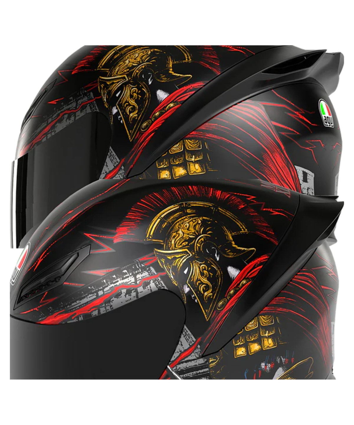 AGV K1 S Gladiator Helmet - Matt Black Red - AGV