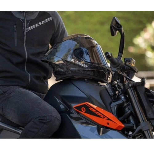 LS2 FF807 Dragon Forged Carbon Fiber Helmet (ECE 22.06) - Gloss Black