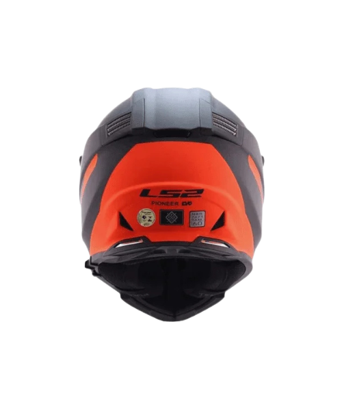 LS2 MX436 Pioneer Evo Dual Sport Helmet - Router Black Orange - LS2
