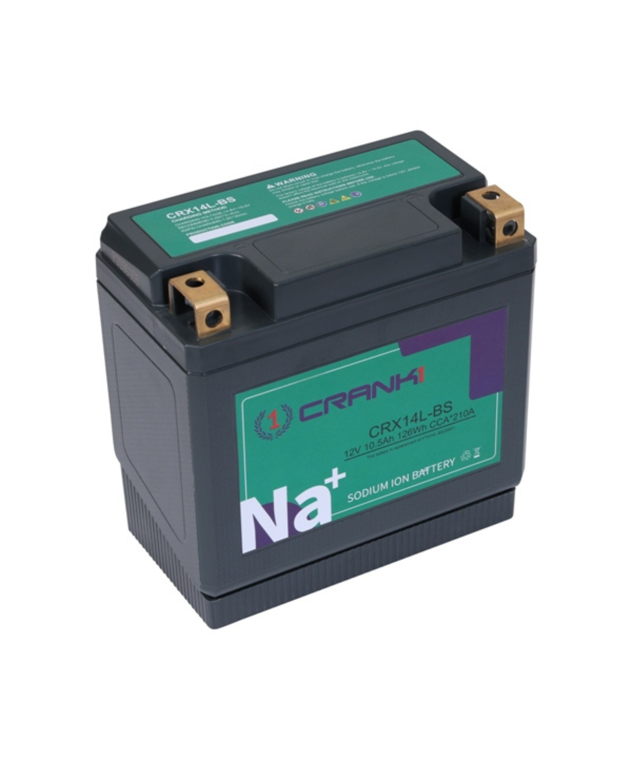 Crank1 Sodium ION Factory Activated Battery for Harley Davidson 1200 Custom - (2010-2025) - CRX14L-BS
