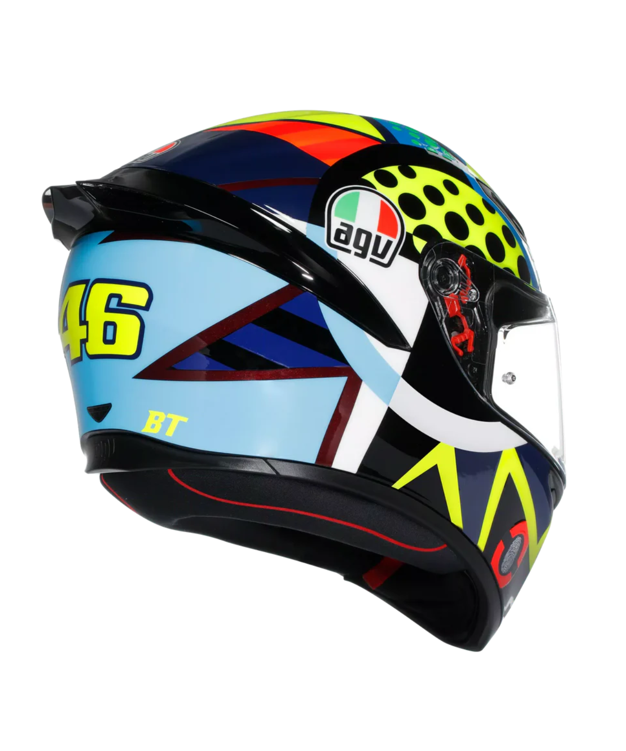 AGV K1 S Rossi Winter Test Helmet 2020 - Gloss Blue Yellow