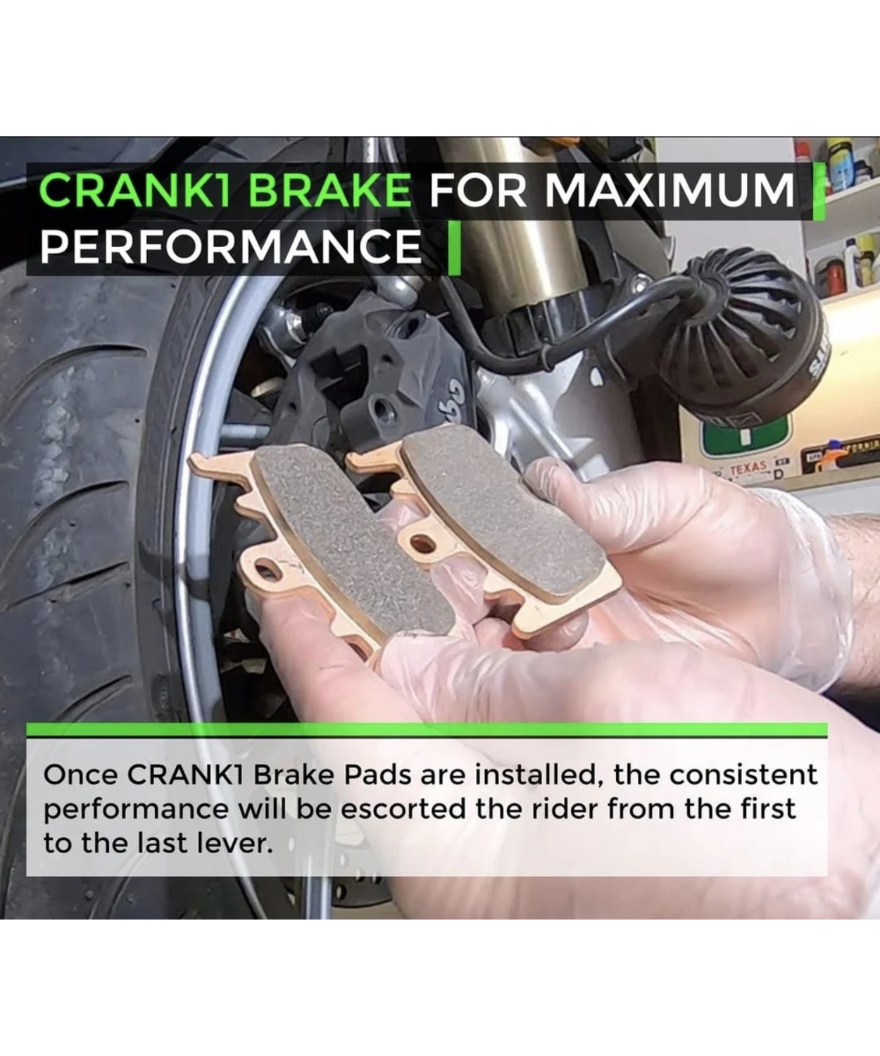 Crank1 Harley Davidson Sportster Forty Eight (2011-2013) Sintered Brake Pads