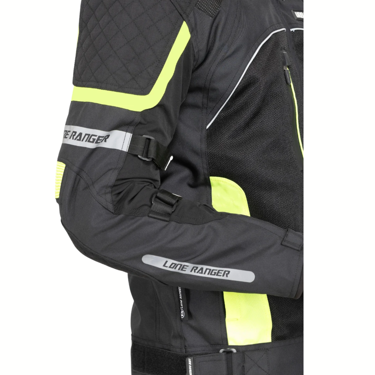Lone Ranger Urbano Single Layer Riding Jacket - Black Neon Green