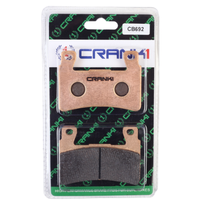 Crank1 Fully Sintered H2 Series Brake Pads for Harley Davidson Heritage Softail Classic